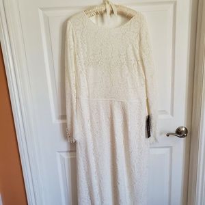 New White Jcrew Wedding Dress Tall Size 16